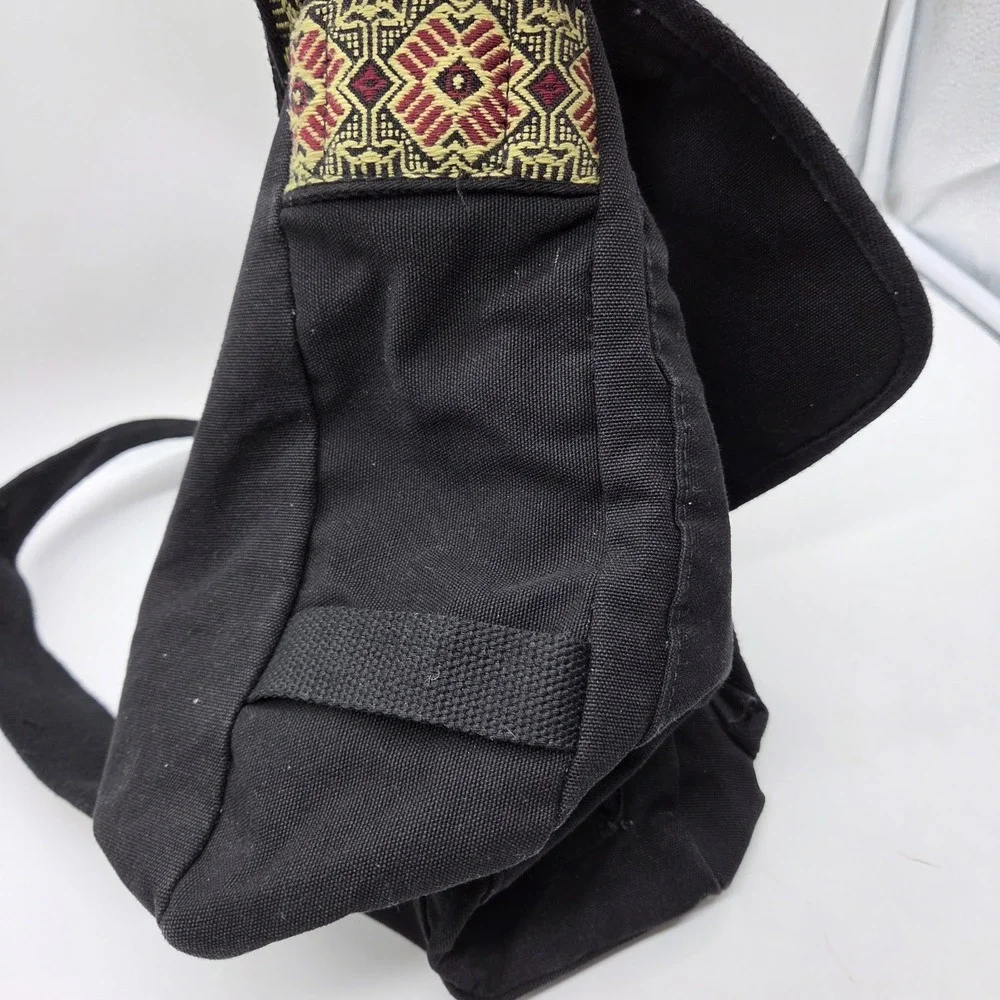 Vintage Rolling Stones Messenger Bag Rock & Roll Music Black Fabric